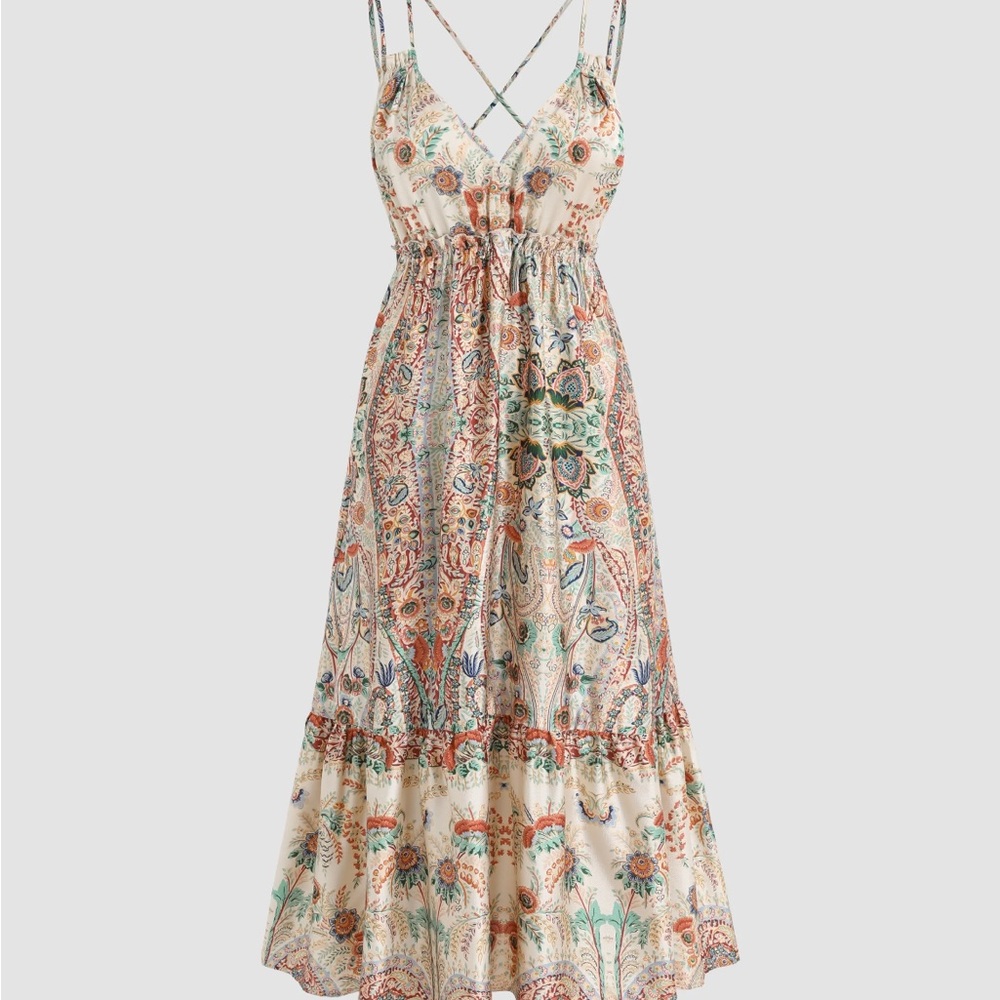 Floral Print Maxi Dress